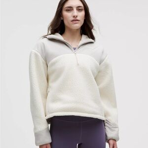 Lululemon High-Pile Fleece Hooded Half Zip